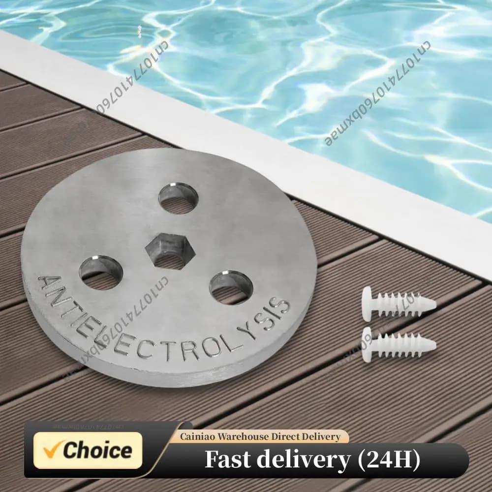 Zinco Plate for Skimmer Pool, Anti-Electrolysis Weight, Maintains Skimmer Basket in Position for Swimming Pools with Salt System