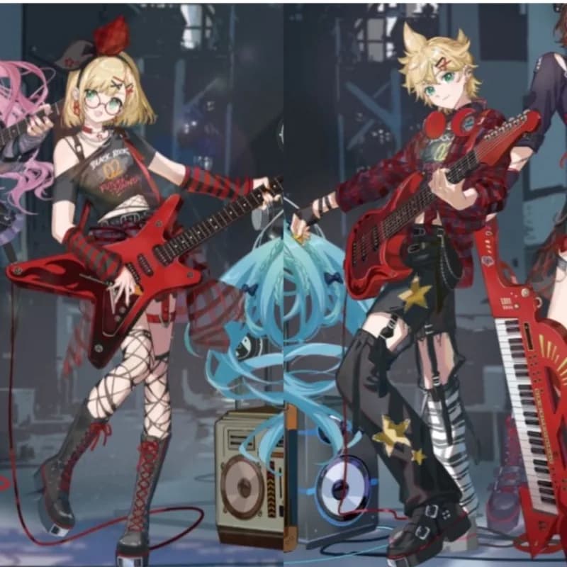 Statuetta in Acrilico di Kagamine Rin/Len, Hatsune Miku -Project DIVA-, Accessorio Anime Carino e Alla Moda, Ornamento da Scrivania Raffinato, Regalo