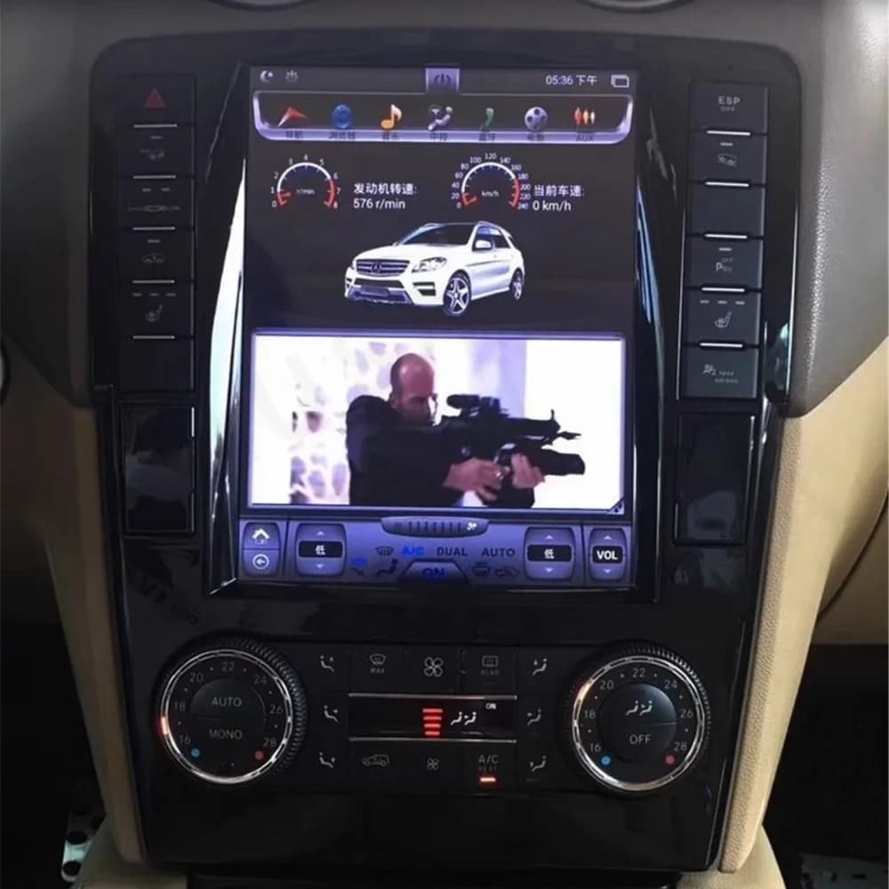 Car Radio For Mercedes Benz ML W164 W300 ML350 ML450 ML500 GL 2005-2011 Android14 Player Auto GPS Navigation Bluetooth Head Unit
