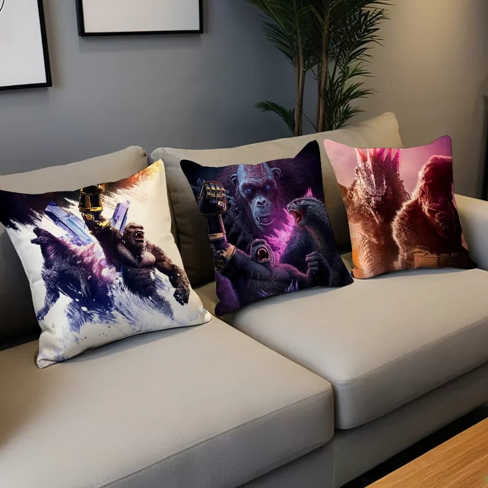 K-Kong cushion cover in classic movie Living room Head Office cushion G-GodzillaES Bedroom cushion Sofa Time for nap pillow pillow