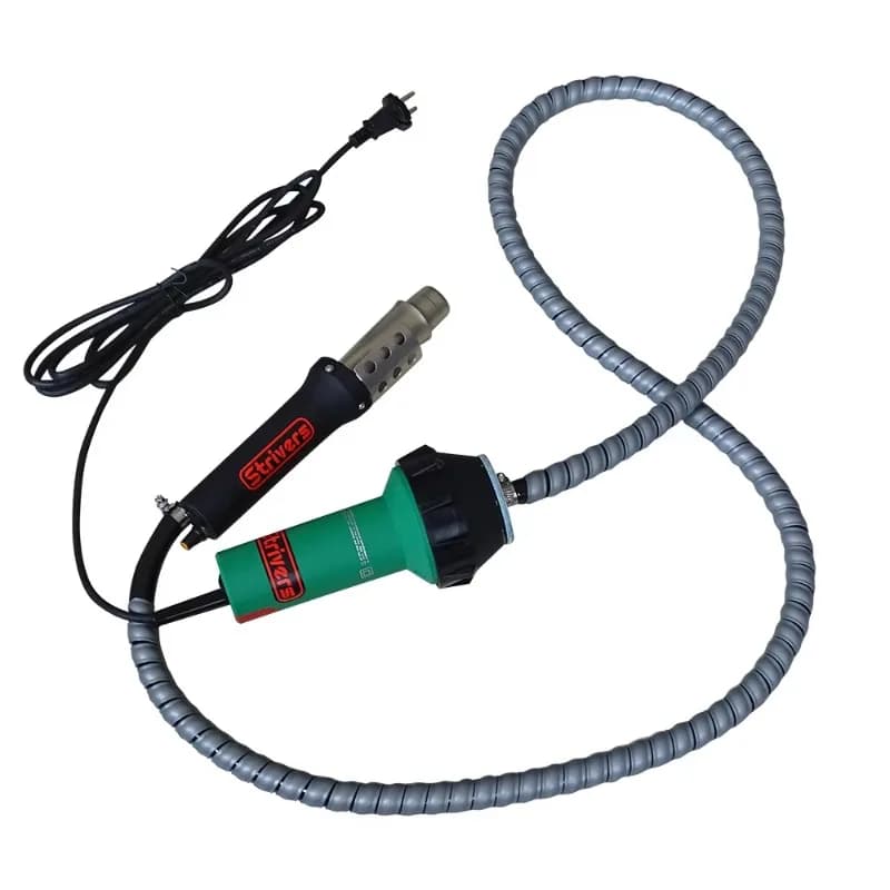 (Saldatore per Plastica Mini ZGF-1600S) 1600W con 2 Metri di Tubo dell'Aria, Pistola Termica ad Aria Calda per Progetti di Saldatura PP PVC PPR PE, TPO