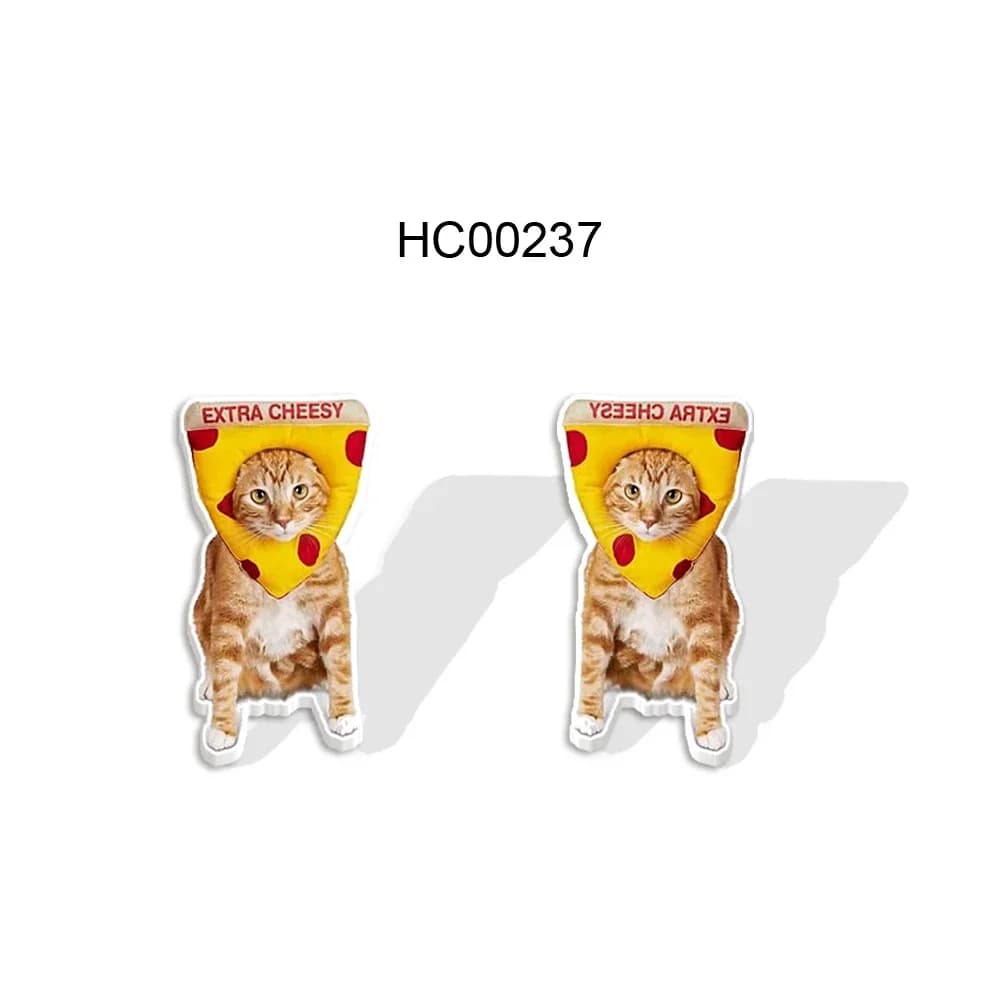 Pet Cat Resin Epoxy Stud Earrings Animal Earrings For Kid Charm Gift Summer Jewelry Decoration