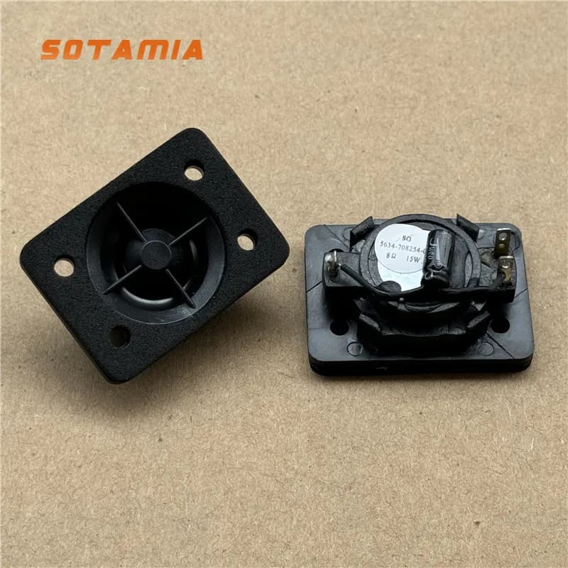 SOTAMIA 2pcs 1 Inch Mini Tweeter Audio Speaker 8 Ohm 15W Car Tweeter Rectangular Bookshelf Loudspeaker DIY Bluetooth Speaker