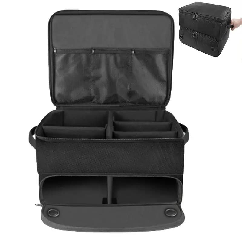 Borsa per scarpe da golf per auto impermeabile per organizer per bagagliaio da golf con grande scatola portaoggetti da golf per scarpe, palline, magliette, vestiti, guanti, accessori