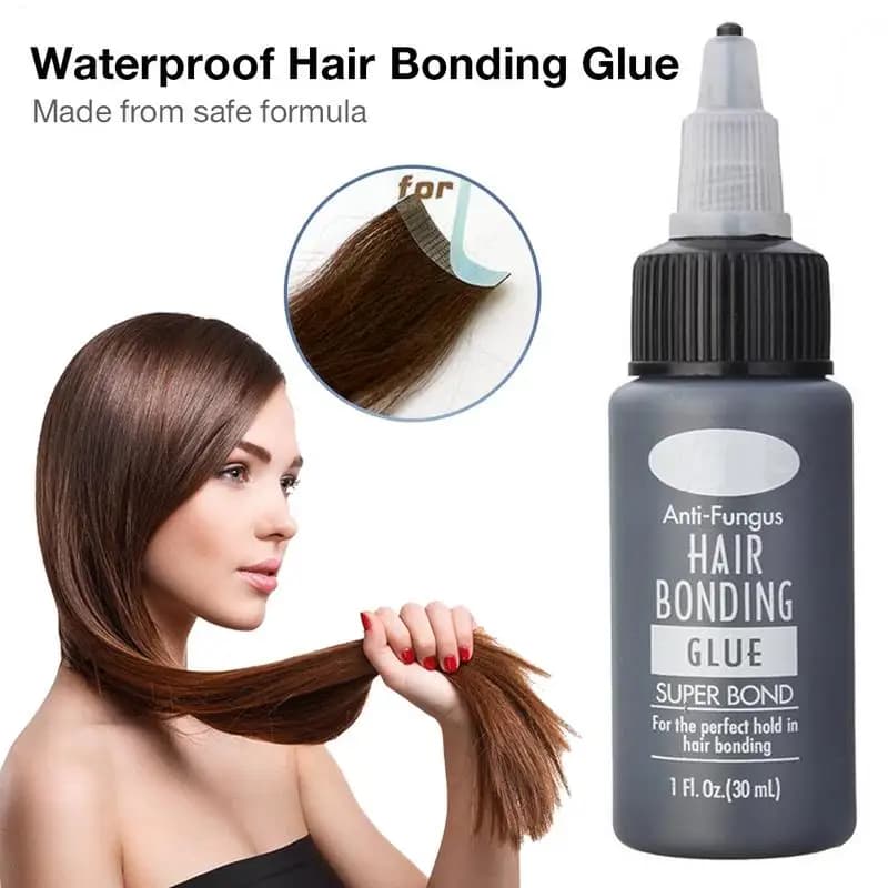 Collar for hair extension 30 ml ecological glue quick drying adhesive for wigs Wig for makeup Collar for anti-false eyelashes Versatile adhesive