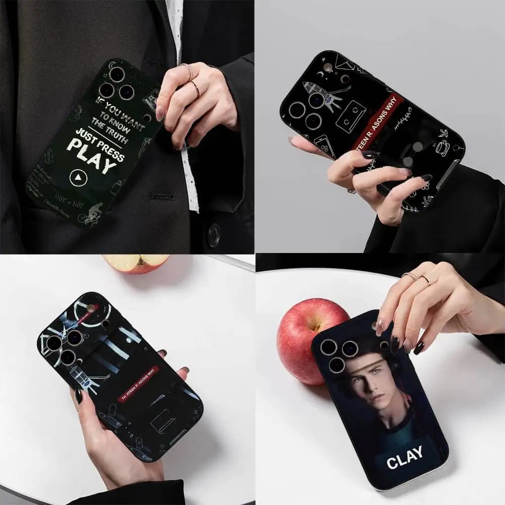 13 Reasons Why Phone Case For IPhone 17 16 15 14 13 12 11 X XR XS Plus Pro Max Mini Soft Black Cover
