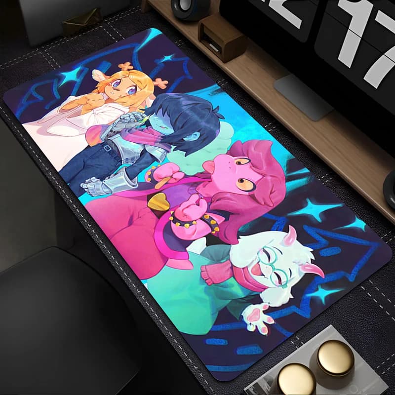 Kawaii Mouse Pad Laptop Cartoon D-deltarune HD Stampa Mousepad PC HD Stampa Pixel Gioco Tastiera Pad Gaming Anime Desktop Mouse Zerbino