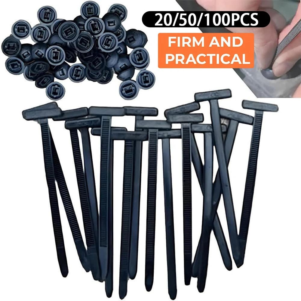 Fascette stringicavo in nylon per auto, resistenti, autobloccanti, con montaggio a pressione, fermacavi per cablaggi, clip per cavi, per riparazione auto, 10-200 pezzi