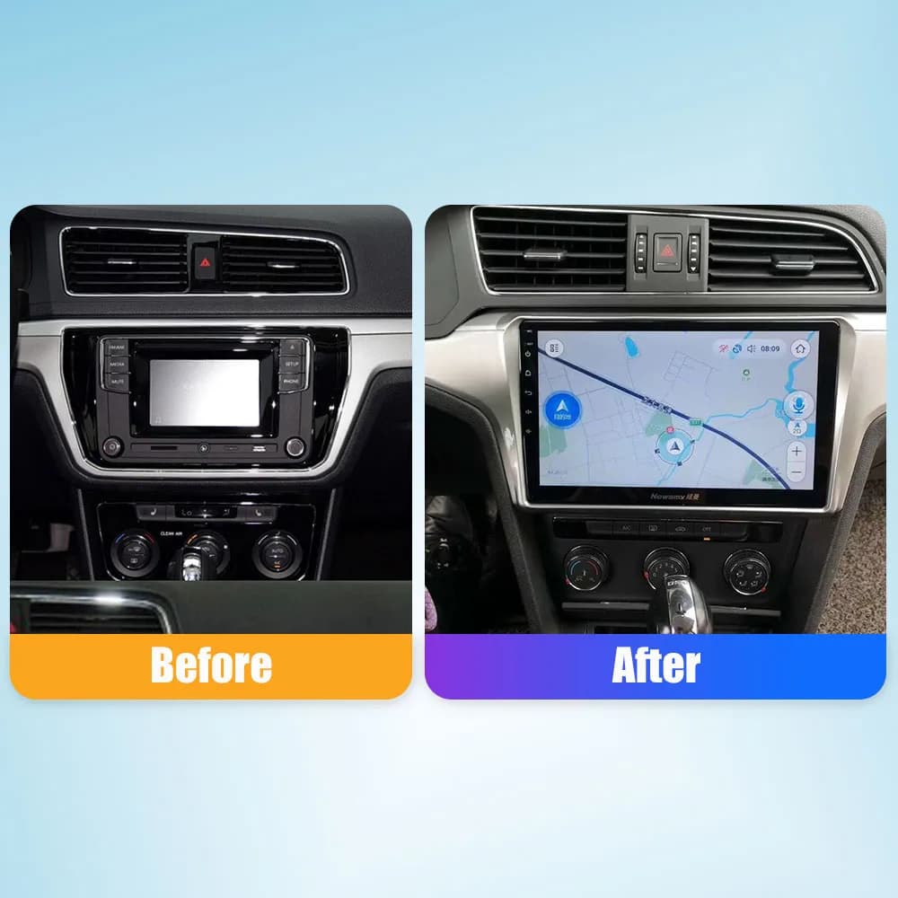 Android Autoradio Lettore Multimediale Per VW Nuovo Lamando 2018-21 2Din Navigazione GPS Carplay Android Auto Autoradio BT WIFI 4G Ste
