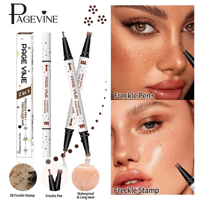 Penna per lentiggini effetto naturale, impermeabile, a lunga durata, ad asciugatura rapida, per lentiggini leggere, strumento per il trucco