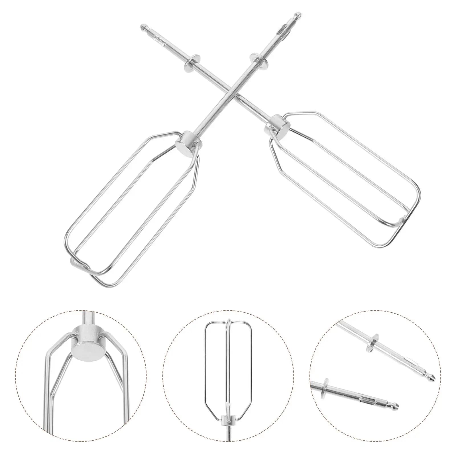 2 Pezzi Accessori per Frullatore da Cucina, Fruste in Acciaio Inossidabile, Sostituzione per Sbattitore Uova, Fruste per Montare la Crema, Asta per Frullatore a Immersione, per Pasticceria