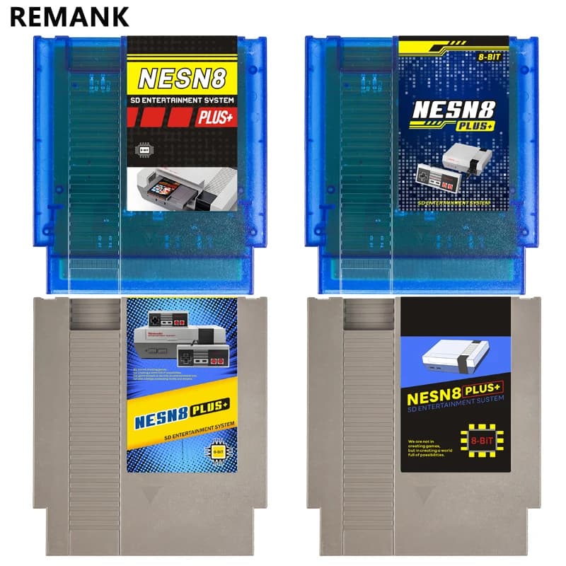 REMANK N8 Nes Cartuccia 3000-IN-1 NESN8 N8 Plus Nes Per Accessori per console per videogiochi Cartuccia NES N8 a 8 bit NUOVO Shell