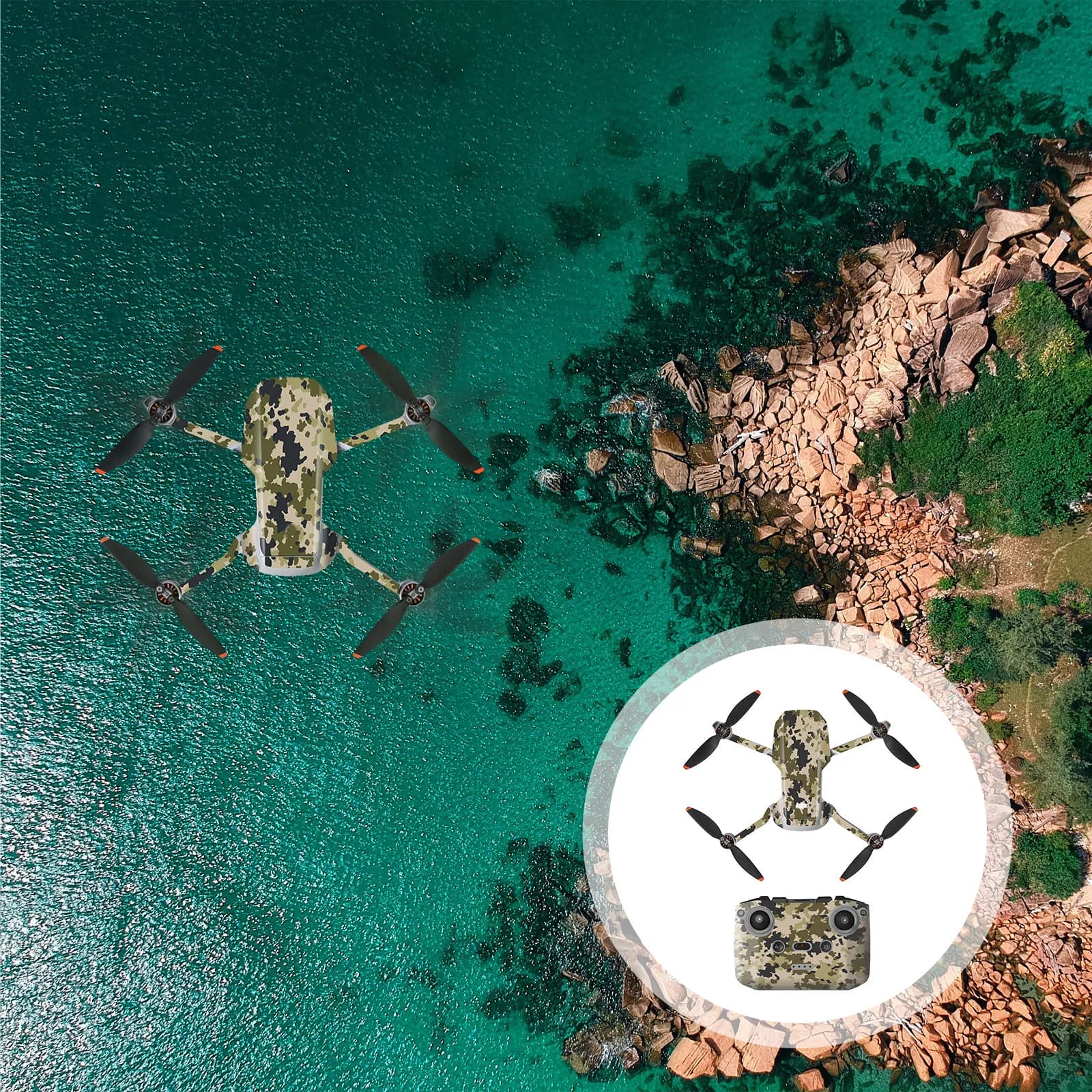 1 set Drone Protection Film For Mini 2 Waterproof Scratch-Proof Uv-Resistant Precise Cut Air Bubble Free Sticker Decal