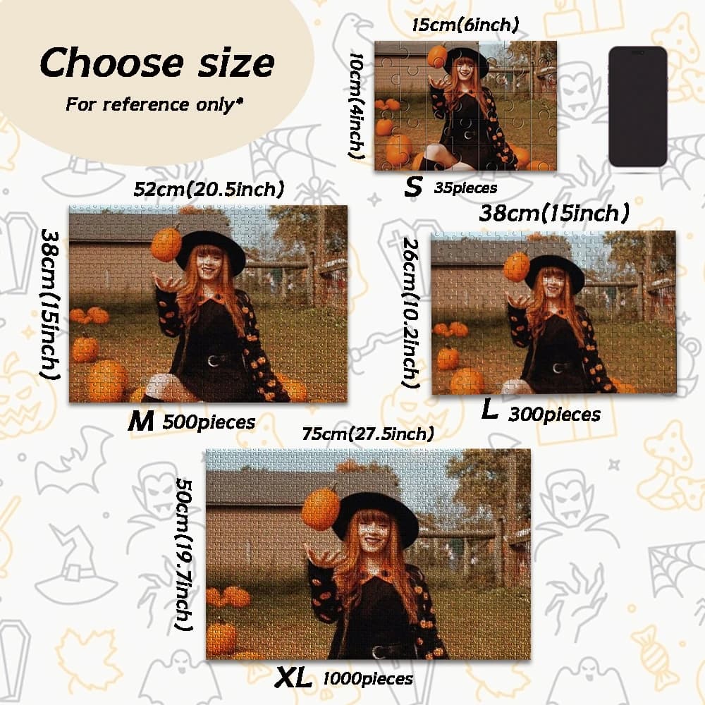 35/300/500/1000 Pezzi Puzzle Personalizzati con Foto, Immagini Personalizzabili, Puzzle Antistress Personalizzati