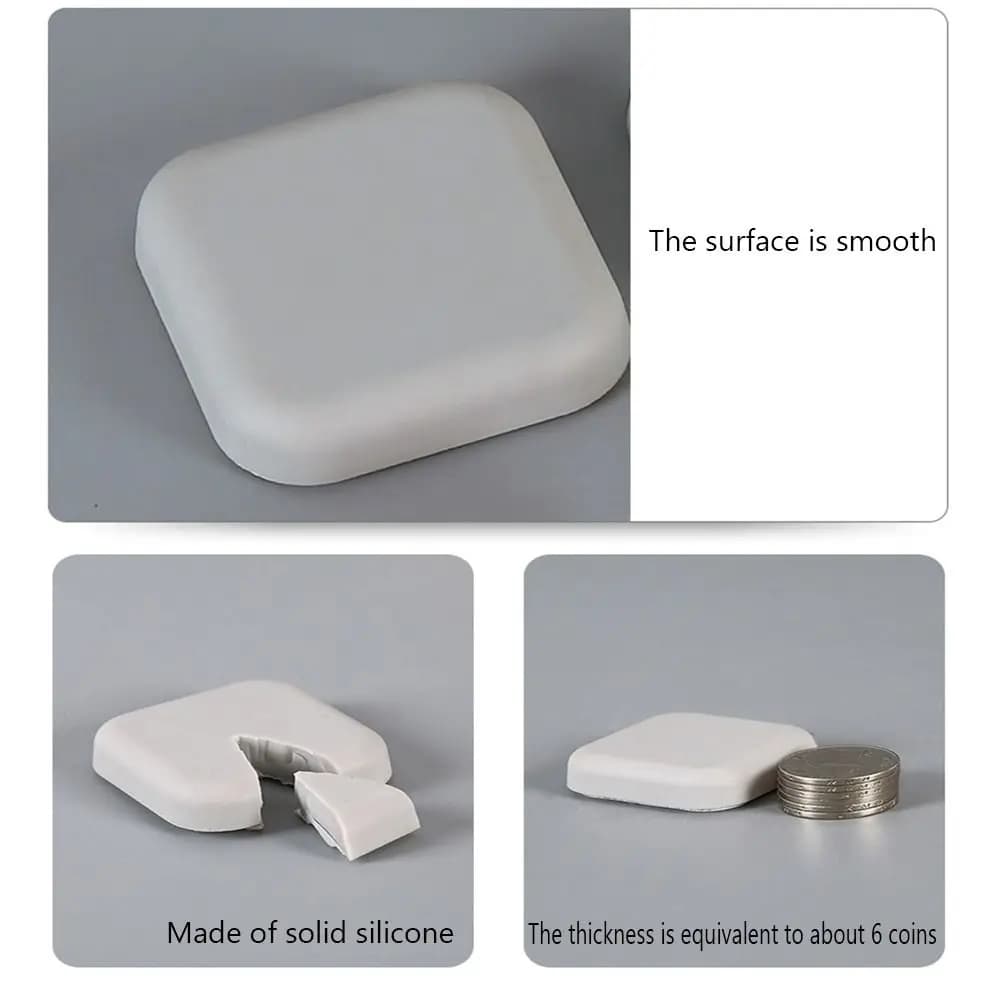 Pratico fermaporta per mobili, protezione autoadesiva, fermaporta, pad anti-crash in silicone muto