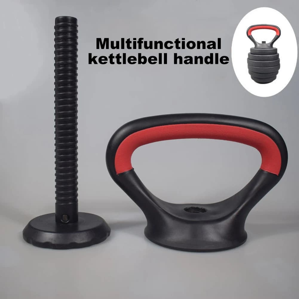 Kettlebell Handle Heavy Duty Dumbbell Converter Non Slip Dumbbell Kettlebell Converter Adjustable for Weightlifting Bodybuilding