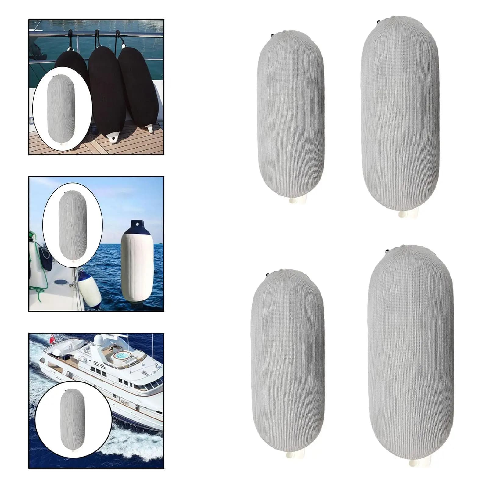 Copertura per parafango per barca Manicotto a sfera Multifunzione anti-collisione Design con coulisse Copertura marina resistente allo strappo per tubo di corda centrale
