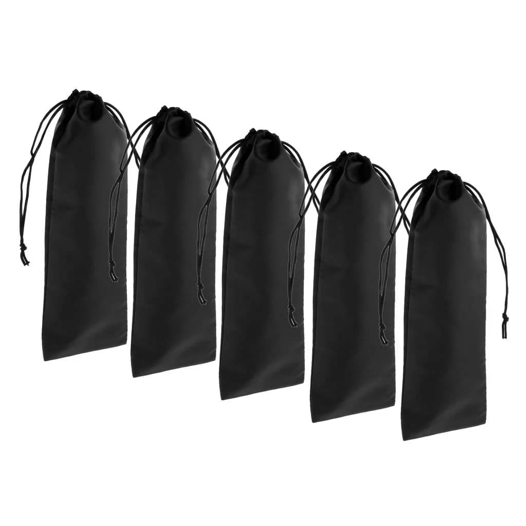 Custodia per piastra per capelli da 5 pezzi con copertura per arricciare con coulisse, piatta
