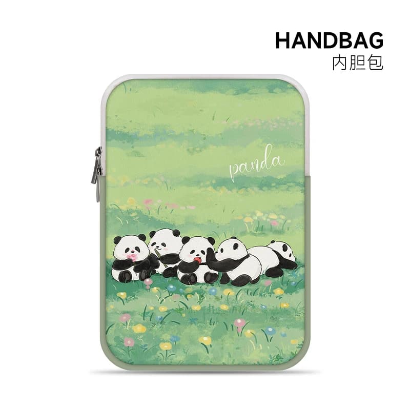 Borsa interna per computer Panda Flower da 14 pollici femmina adatta per borsa portaoggetti per laptop Lenovo