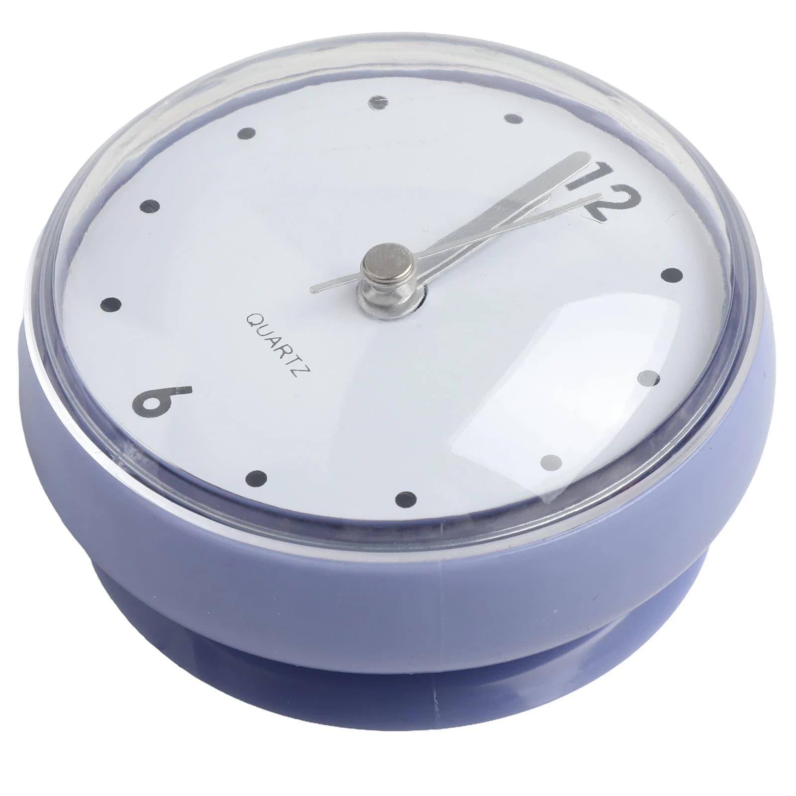 Wall clock for bathroom, suction cup wall clock, wall clock for bathroom, house, kitchen, pink, waterproof, 75x75mm