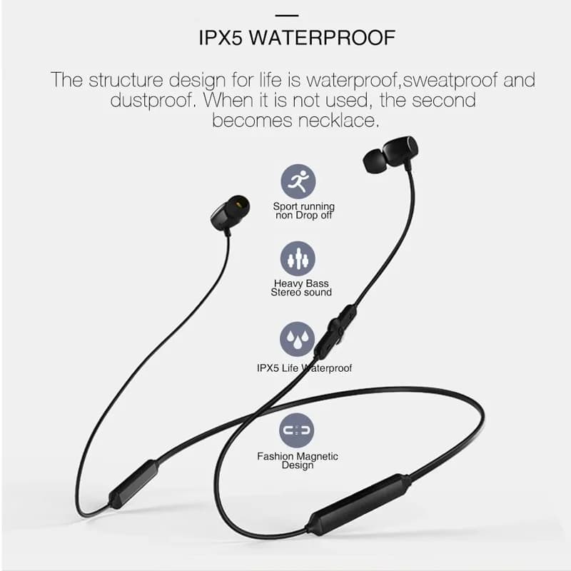 Sport Wireless Bluetooth Neckband Headphone Sleep Game Running Earphone High Quality Sound HD Bass Fone Headset