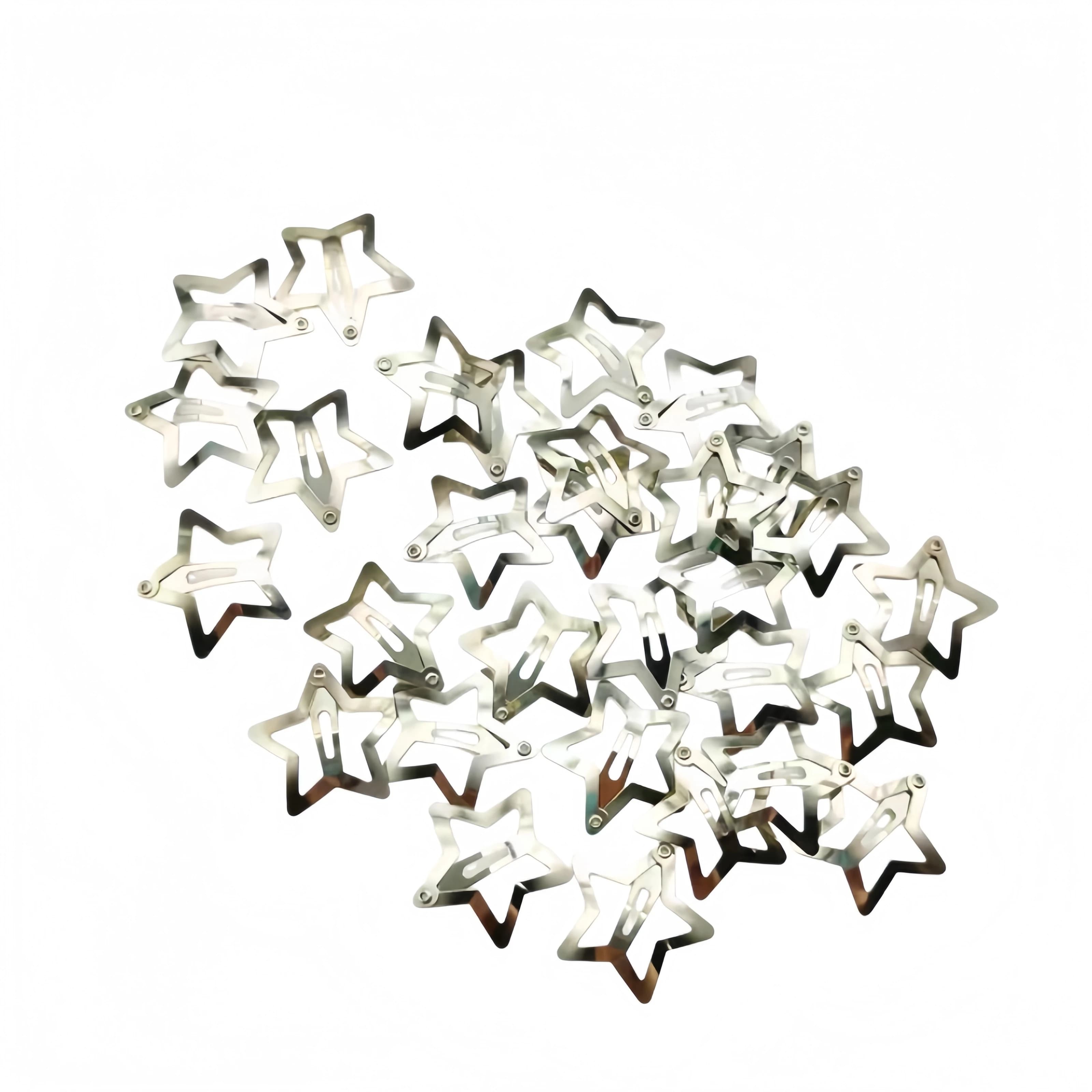 Spicy star hairpin, sweet and edgy style, pentagram shape, side-swept bang clip, hair accessory.