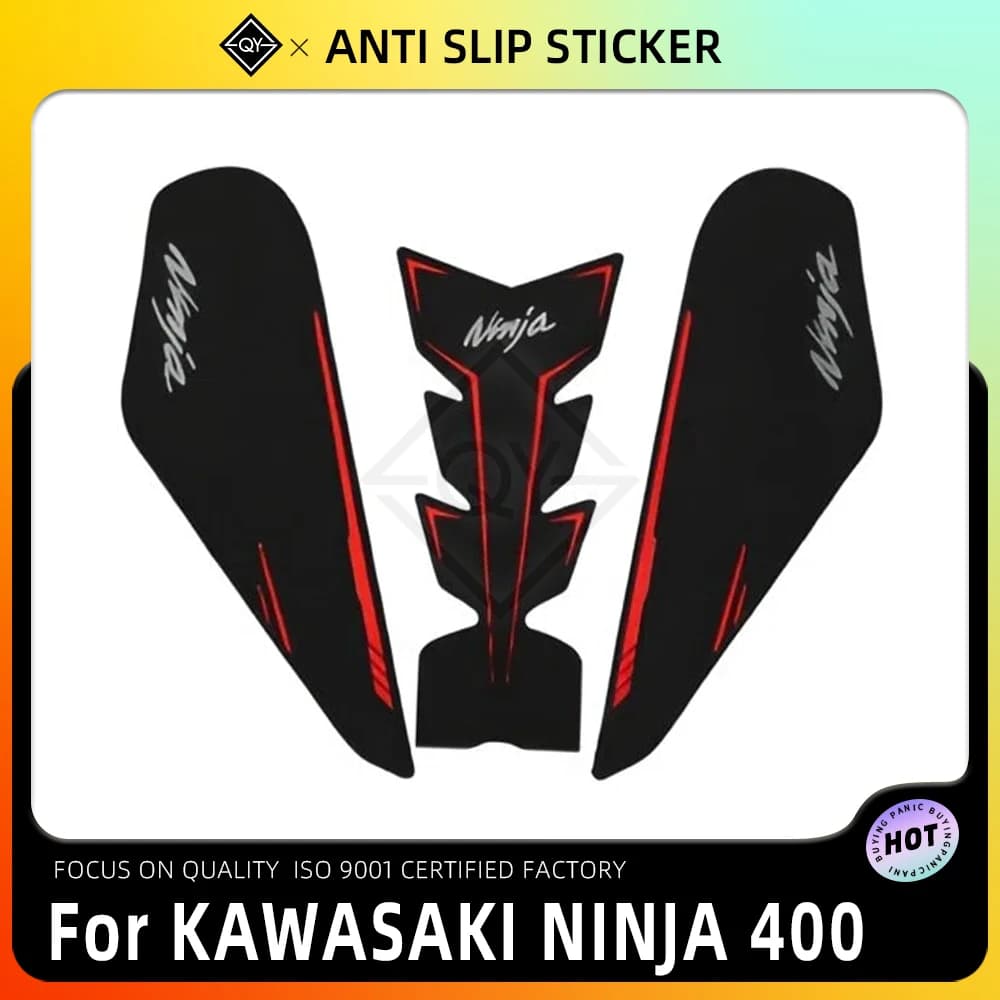 Adesivo antiscivolo per moto, protezione per impugnatura laterale per ginocchio, protezione per serbatoio, per Kawasaki Ninja400 Ninja 400