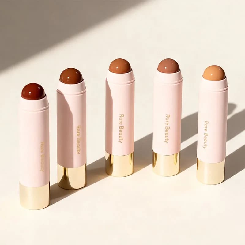 Rare Beauty Stick Contorno Viso 3D, Illuminante per Viso, Barra Illuminante Shimmer, Stick Blush, Cream Corrector for Makeup