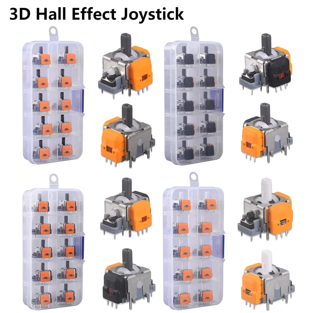 Sostituzione joystick ad effetto Hall sensore analogico 3D ThumbStick per accessori parti di riparazione controller serie PS5/PS4/Xbox