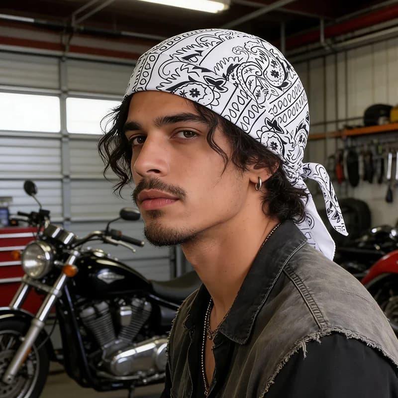 Unisex Summer Hat Breathable and Lightweight, Pirate Style Head Scarf, Fashion Accessories for Cycling and Hiking, Windproof and Solar Protection