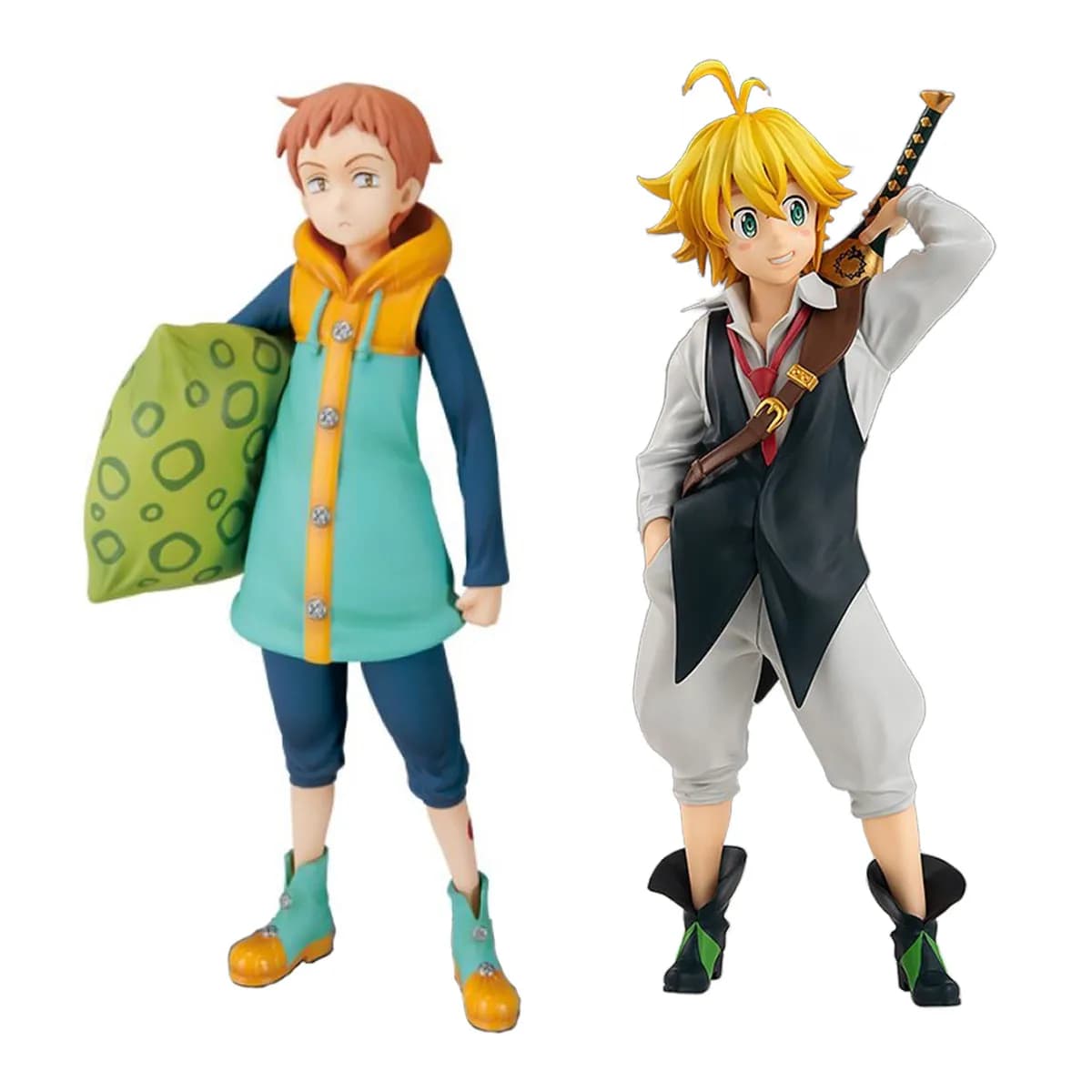 Hot Anime Meliodas King Model Character Doll Pillow pose carry Sword Action Figure PVC Action Figure Collection Gift