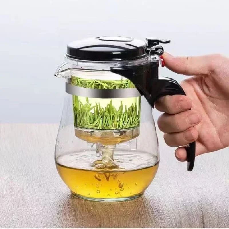 High quality Heat Resistant Glass Teapot Chinese kung fu Tea Set Puer Kettle Coffee Maker Convenient Office Pot