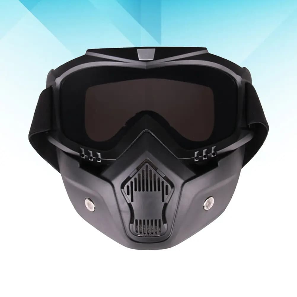 Unisex Ski Snowboard Goggles Charcoal Grey Eyeglass Extra Long Strap Dustproof Compatible Over Glasses Riding Glasses