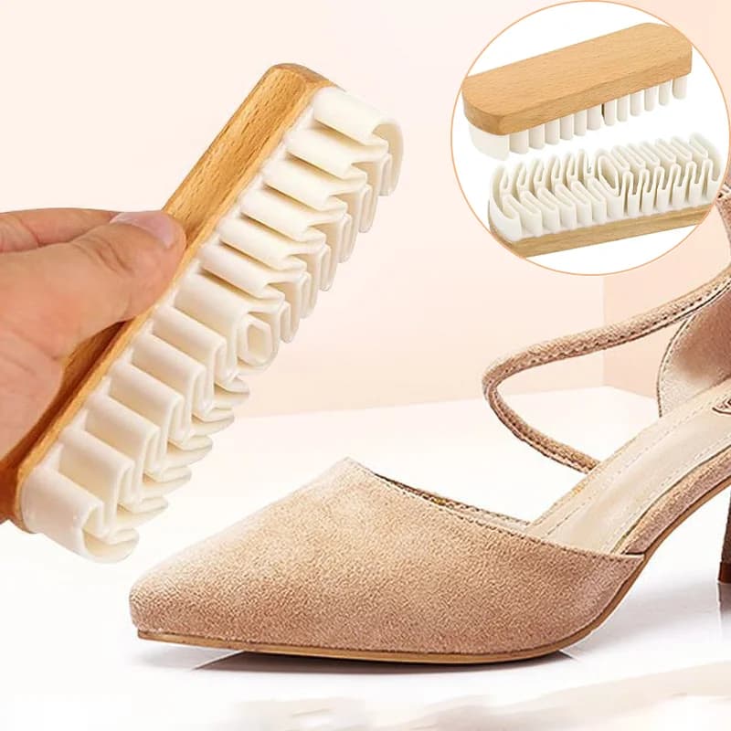 2 pezzi spazzole per scarpe per la pulizia della pelle scamosciata detergente per la casa tessuti in peluche pelle di cervo scamosciata cura spazzola per la pulizia strumenti puliti necessari per la casa