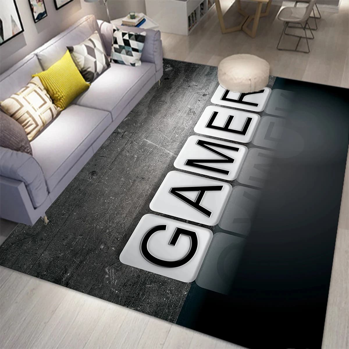 Area di gioco tappeto per bambini ragazzo camera da letto sala giochi soggiorno Decor Controller Gamepad tappeto Gamer tappetino Soft Cool Game zerbino