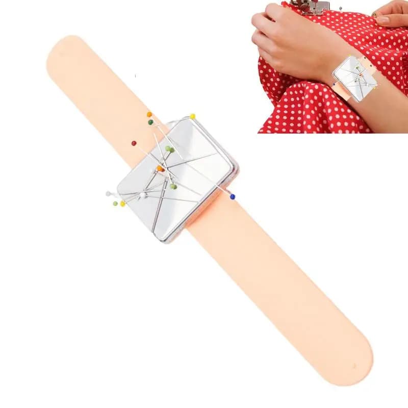 Cucito magnetico PinCushion Silicone polso ago Pad braccialetto sicuro Pin cuscino di stoccaggio spille da cucire cinturino Pin Holder 3 colori