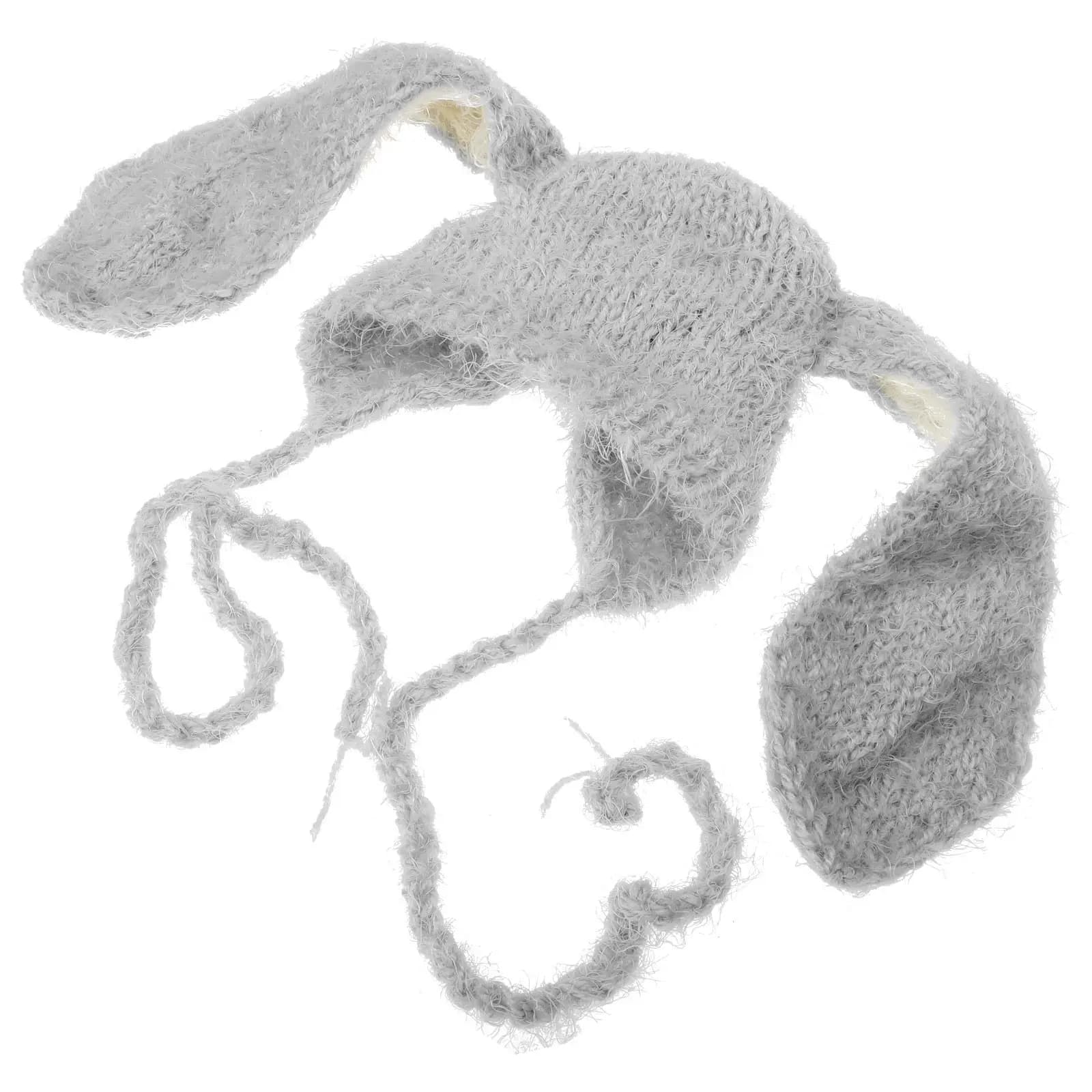 Nuovo Cappello Caldo per Neonati con Orecchie di Coniglio, Berretto Invernale per Bambini, Accessorio per Fotografia, Cappello per Passeggiate in Parchi e Feste di Compleanno