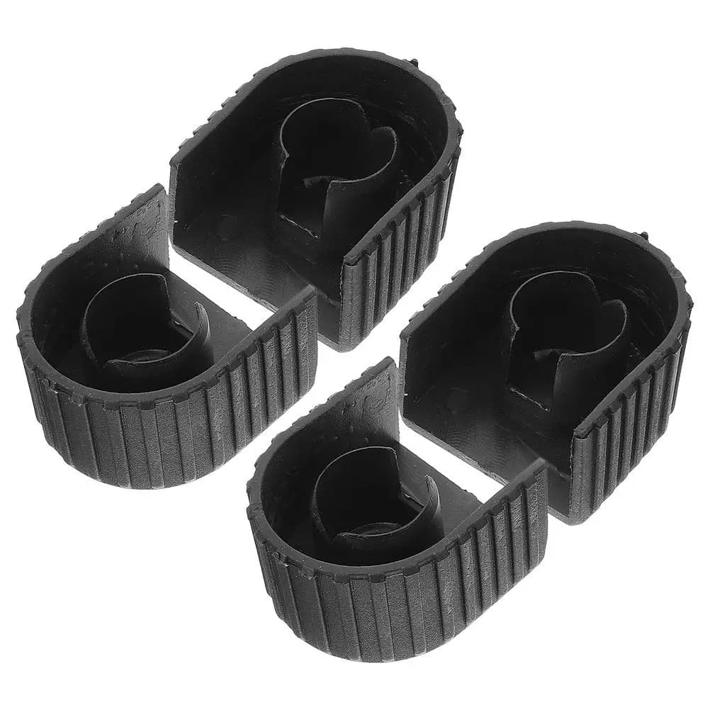 4Pcs Aluminum Alloy Ladder Top Covers for Telescopic Ladders Thickened Dustproof Non-Slip Protective Caps Enhanced Stability