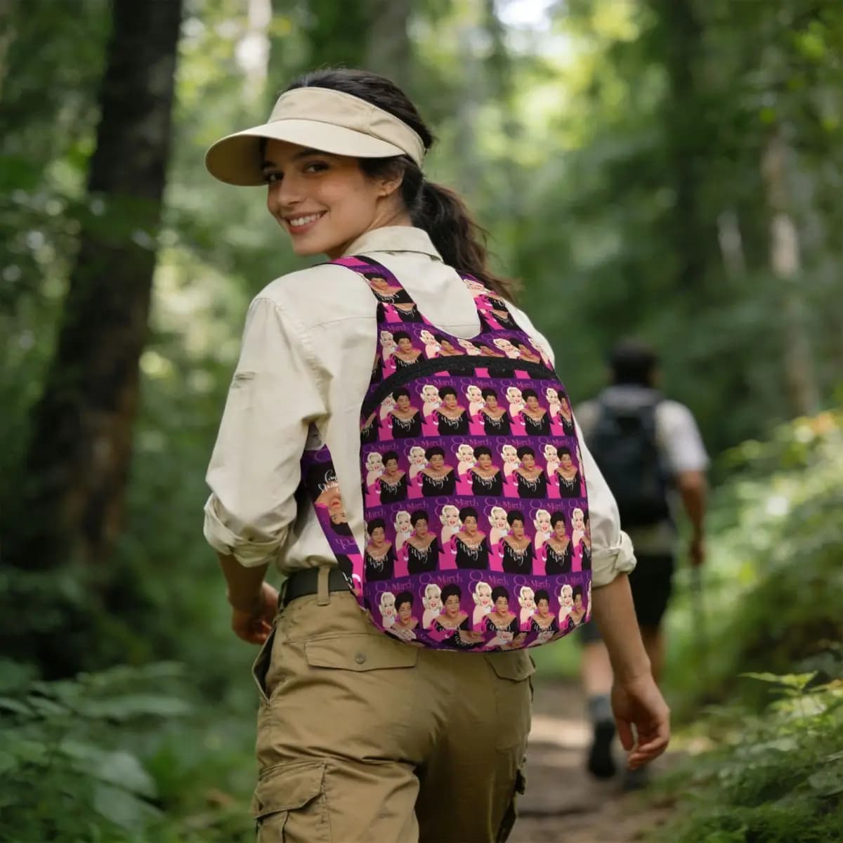 International Women's Day Student Backpack School Bag Hiking Travel Daypack for Men Women Storage Bookbag Shoulder Bags