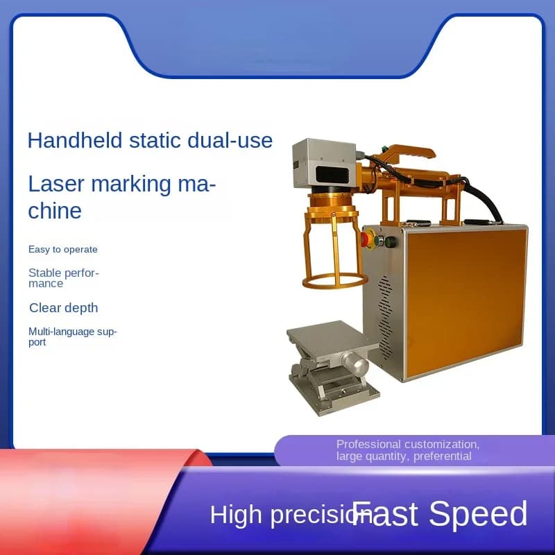 Faith Multifunctional Fiber Laser Engraving Machine for Double Purpose Small Portable Metal Plastic