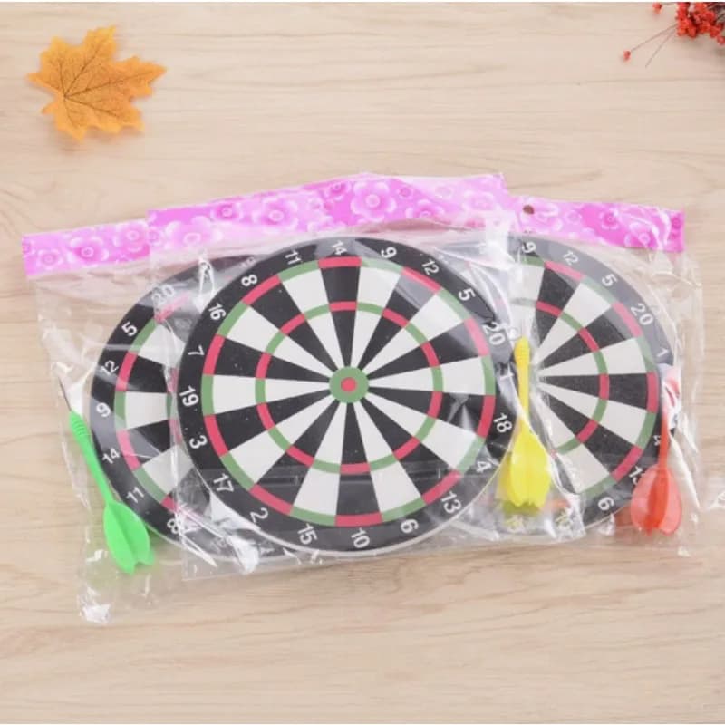 Tavolo da gioco con bersaglio da 16 cm, montabile a parete per la casa, bifacciale, adatto per giochi di lancio all'aperto e al chiuso, freccette con punta in acciaio