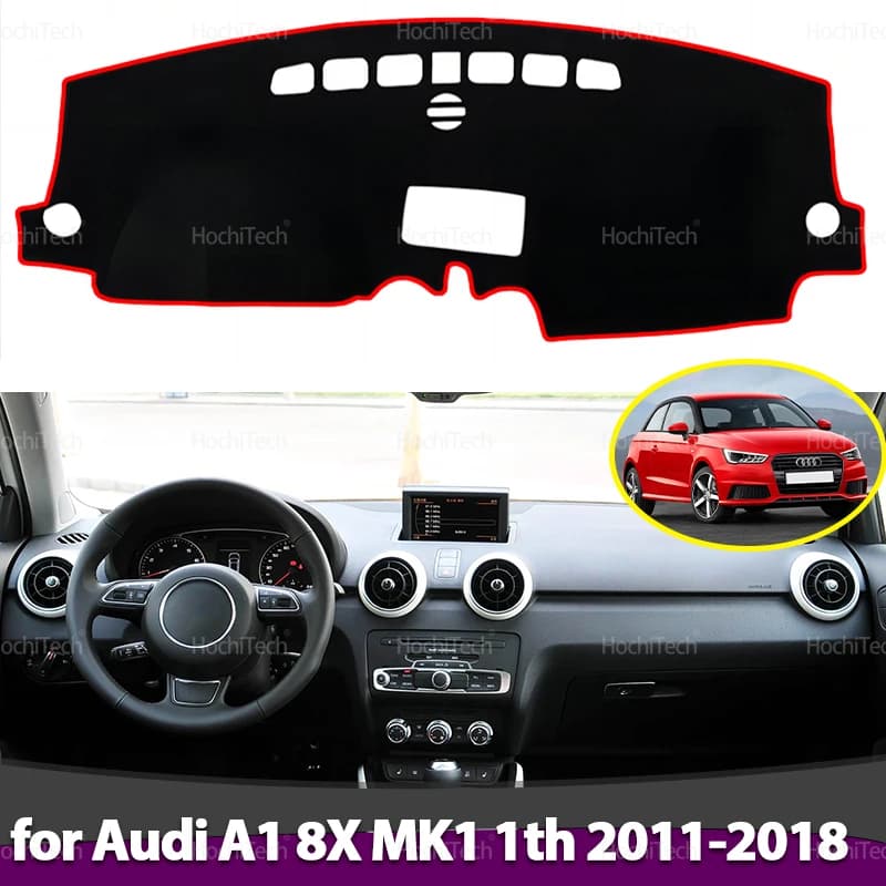 Dashboard Covering Edge Anti-Slip Zerbino Protects Pad Auto Parasol Car Carpet for Audi A1 8X MK1 1th 2011-2018 2014 2015 2016 2017