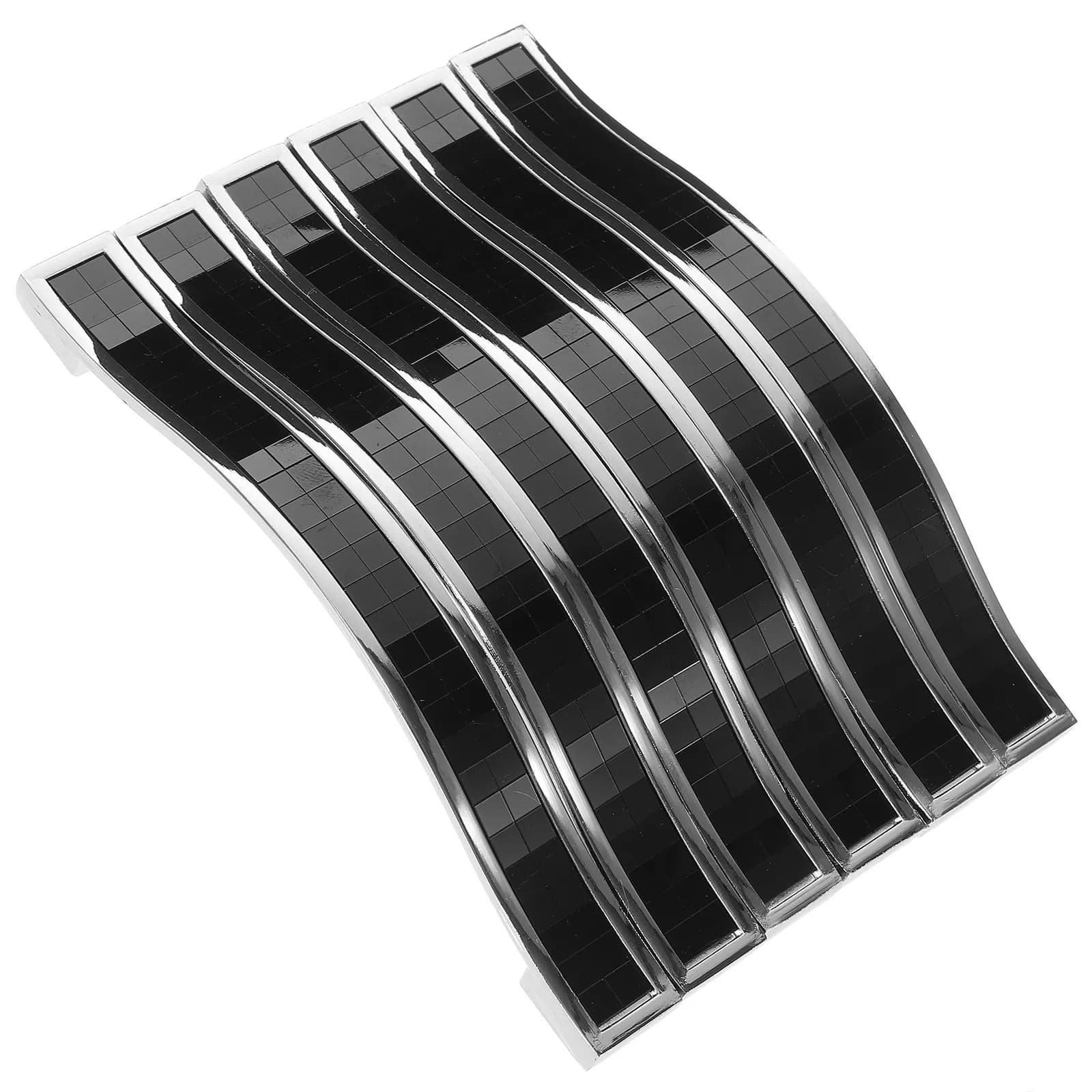 6 maniglie per cassetti in cristallo, moderne e classiche, in lega di zinco, per mobili da cucina, maniglie per ante, maniglie nere per cassettiere