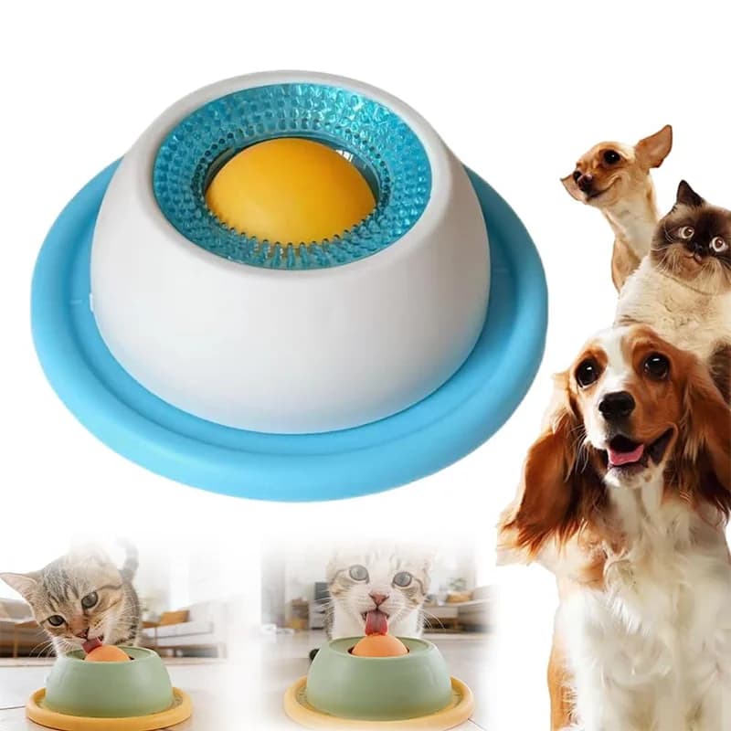 Tappetino Interattivo Lick Mat per Cani e Gatti - Ciotola Lenta per Snack che Promuove la Salute Dentale - Dispenser di Cibo per Lingeria - Accessorio per l'Alimentazione