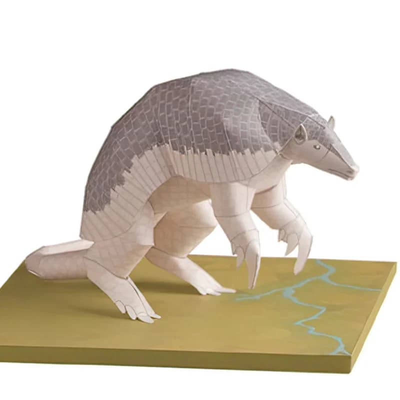 Giant Armadillo Origami Art Mini 3D Folded Paper Model Papercraft Animal Figure DIY Kids Adult Handmade Craft Toys QD-278
