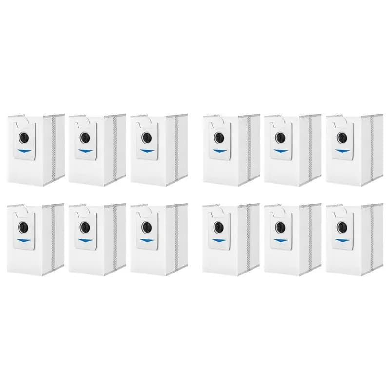 PORK-12PCS Dust Bags For Ecovacs Deebot X5 Pro/ X5 Omni/ X2 Omni/ X2/ X2 Pro/ DEX86 Robot Vacuums Cleaner Replacement Parts