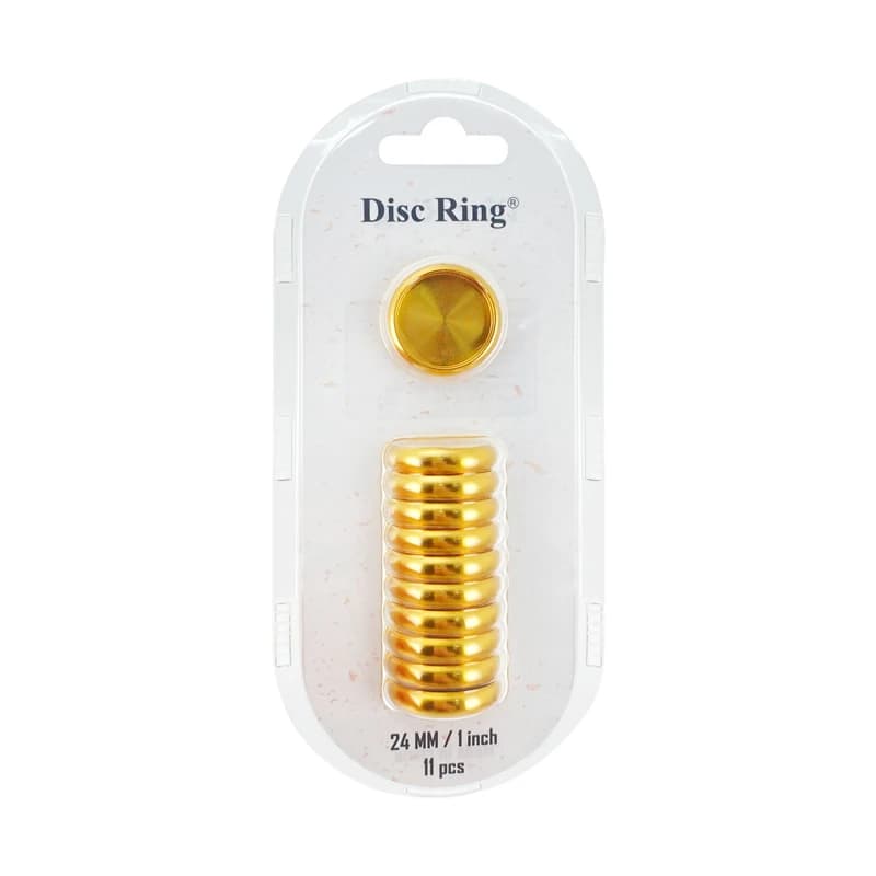 38mm 11pcs dischi a fungo in alluminio pianificatore di dischi in metallo anelli di rilegatura a disco per Notebook raccoglitori per Notebook