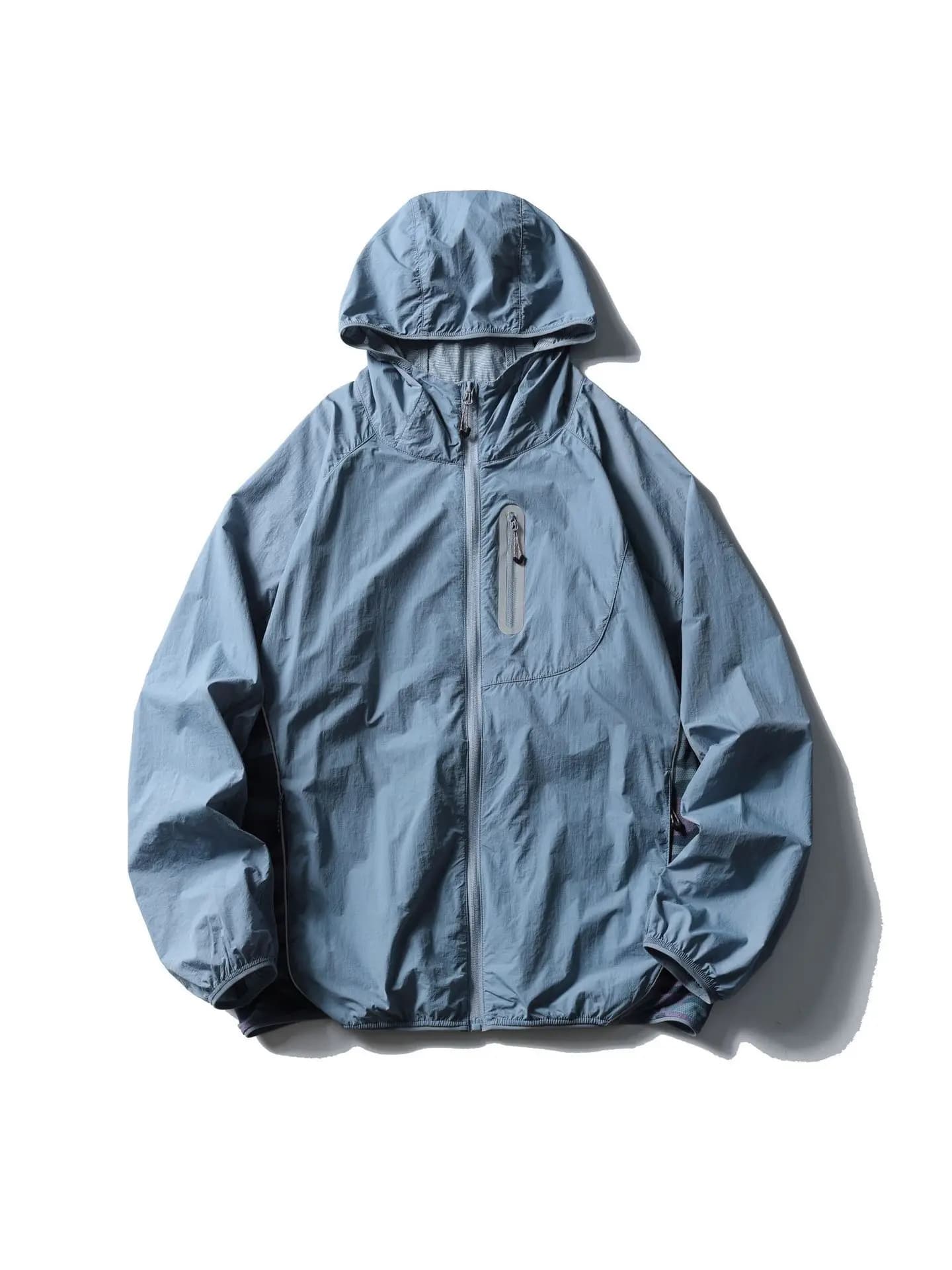Outdoor Summer Lightweight Breathable UV Protection Clothing Hooded Splice Style Men's And Women's Functional Jacket Coat