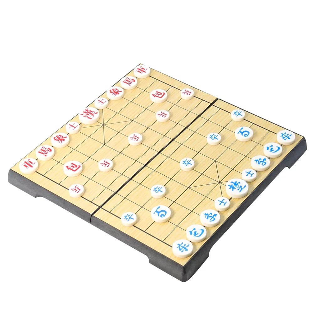Set di Scacchi Coreano Portatile e Pieghevole, Gioco da Tavolo per Famiglia, Festa, Campeggio, Viaggio, Gioco Educativo per Bambini e Adulti, Gioco di Strategia, Regalo e Decorazione