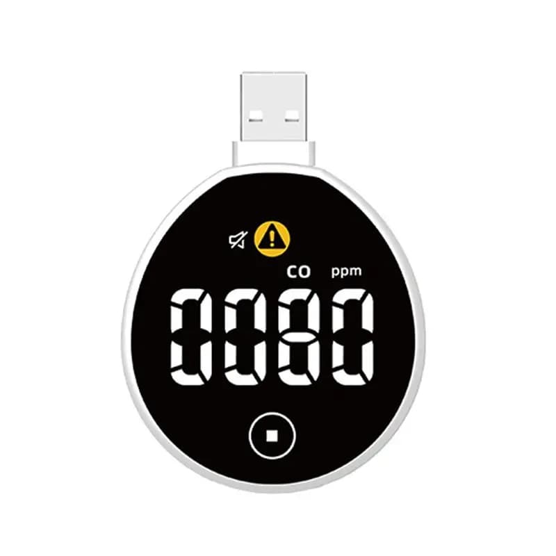 NOVITÀ! Rilevatore di Monossido di Carbonio A72T con USB, Monitor di Qualità dell'Aria per Casa/Hotel/Viaggio/Ufficio/Camper